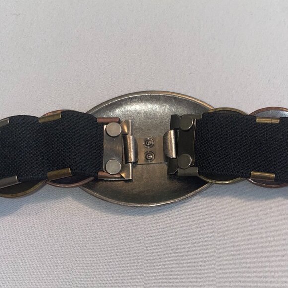 Vintage-Inspired Multi-Tone Disc Statement Belt - Picture 6 of 12